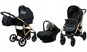 Wózek 3w1 dziecięcy spacerówka BabyLux Largo ALU