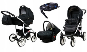 Wózek 4w1 dziecięcy BabyLux Largo + baza ISOFIX