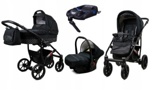Wózek 4w1 dziecięcy BabyLux Largo + baza ISOFIX