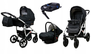 Wózek Dziecięcy Largo 4w1 Aluminium + Baza Isofix
