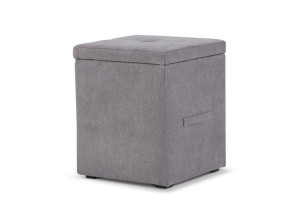 Puf 41x50x41 cm GRIDI szary Konsimo