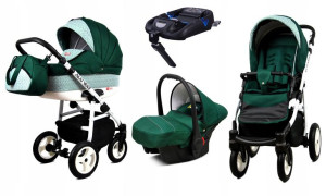 Wózek 4w1 dziecięcy BabyLux Alu Way + baza Isofix