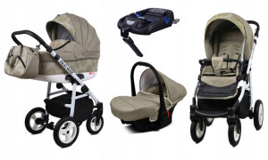 Wózek 4w1 dziecięcy BabyLux Alu Way + baza Isofix