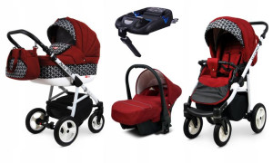 Wózek 4w1 dziecięcy BabyLux Alu Way + baza Isofix