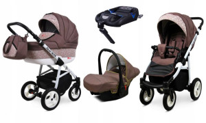 Wózek 4w1 dziecięcy BabyLux Alu Way + baza Isofix
