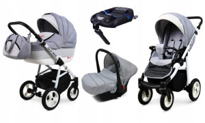 Wózek 4w1 dziecięcy BabyLux Alu Way + baza Isofix