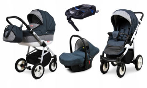 Wózek 4w1 dziecięcy BabyLux Alu Way + baza Isofix