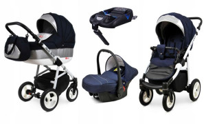 Wózek 4w1 dziecięcy BabyLux Alu Way + baza Isofix