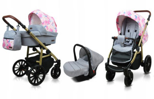 Wózek 3w1 dziecięcy spacerówka BabyLux ASPERO ALU