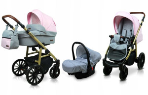 Wózek 3w1 dziecięcy spacerówka BabyLux ASPERO ALU
