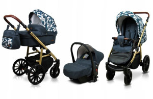 Wózek 3w1 dziecięcy spacerówka BabyLux ASPERO ALU
