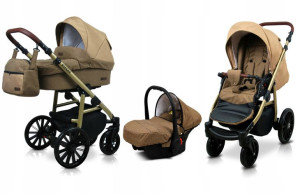 Wózek 3w1 dziecięcy spacerówka BabyLux ASPERO ALU