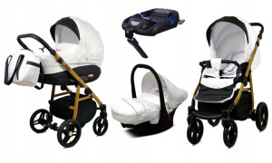 Wózek 4w1 dziecięcy BabyLux AXEL ALU + baza ISOFIX