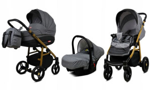 Wózek dziecięcy 3w1 spacerówka BabyLux AXEL ALU