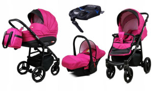 Wózek 4w1 dziecięcy BabyLux AXEL ALU + baza ISOFIX