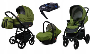 Wózek 4w1 dziecięcy BabyLux AXEL ALU + baza ISOFIX