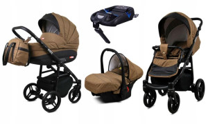 Wózek 4w1 dziecięcy BabyLux AXEL ALU + baza ISOFIX