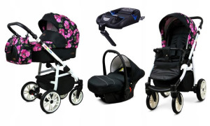 Wózek 4w1 dziecięcy BabyLux ColorLux + baza Isofix