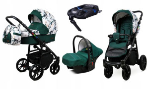Wózek 4w1 dziecięcy BabyLux ColorLux + baza Isofix