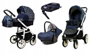 Wózek 4w1 dziecięcy BabyLux ColorLux + baza Isofix