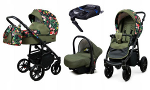 Wózek 4w1 dziecięcy BabyLux ColorLux + baza Isofix