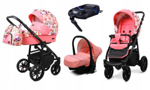 Wózek 4w1 dziecięcy BabyLux ColorLux + baza Isofix
