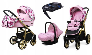 Wózek 4w1 dziecięcy BabyLux ColorLux + baza Isofix
