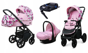 Wózek 4w1 dziecięcy BabyLux ColorLux + baza Isofix