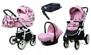 Wózek 4w1 dziecięcy BabyLux ColorLux + baza Isofix