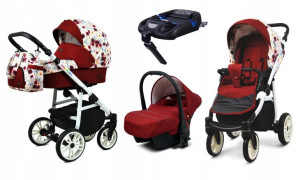 Wózek 4w1 dziecięcy BabyLux ColorLux + baza Isofix