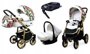 Wózek 4w1 dziecięcy BabyLux ColorLux + baza Isofix