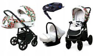 Wózek 4w1 dziecięcy BabyLux ColorLux + baza Isofix