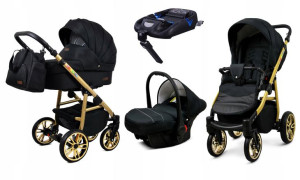 Wózek 4w1 dziecięcy BabyLux ColorLux + baza Isofix