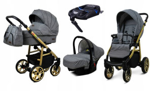 Wózek 4w1 dziecięcy BabyLux ColorLux + baza Isofix