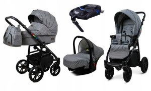 Wózek 4w1 dziecięcy BabyLux ColorLux + baza Isofix