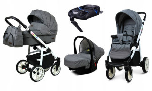 Wózek 4w1 dziecięcy BabyLux ColorLux + baza Isofix