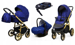 Wózek 4w1 dziecięcy BabyLux ColorLux + baza Isofix