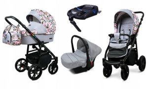 Wózek 4w1 dziecięcy BabyLux ColorLux + baza Isofix