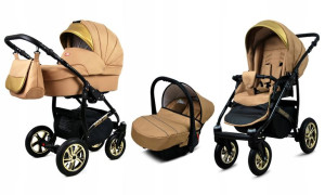 Wózek 3w1 dziecięcy spacerówka BabyLux Gold Lux