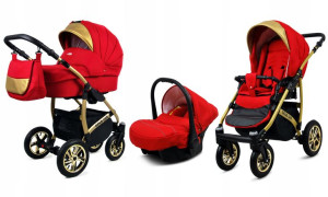 Wózek 3w1 dziecięcy spacerówka BabyLux Gold Lux