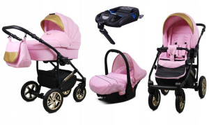 Wózek dziecięcy 4w1 głęboki BabyLux GoldLux ISOFIX