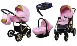 Wózek dziecięcy 4w1 głęboki BabyLux GoldLux ISOFIX