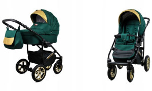 Wózek 2w1 dziecięcy spacerówka BabyLux GoldLux ALU