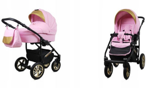 Wózek 2w1 dziecięcy spacerówka BabyLux GoldLux ALU