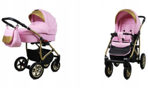 Wózek 2w1 dziecięcy spacerówka BabyLux GoldLux ALU