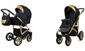 Wózek 2w1 dziecięcy spacerówka BabyLux GoldLux ALU