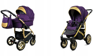 Wózek 2w1 dziecięcy spacerówka BabyLux GoldLux ALU