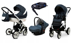 Wózek 4w1 dziecięcy BabyLux Lilly + baza Isofix