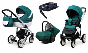 Wózek 4w1 dziecięcy BabyLux Lilly + baza Isofix