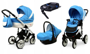 Wózek 4w1 dziecięcy BabyLux Lilly + baza Isofix